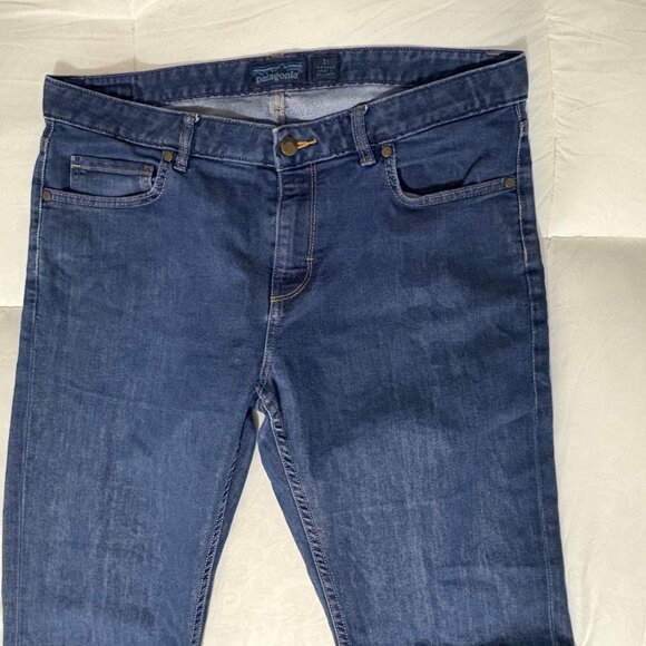 NWOT Patagonia Straight Leg Denim Organic Cotton Jeans Size 31 X 32.5 Dark Wash - Picture 3 of 13